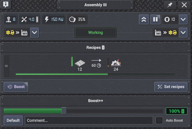 Boost cost 1