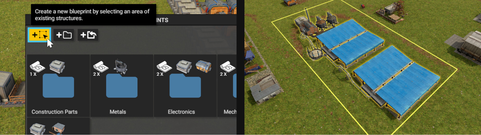 Creating a blueprint is really easy
