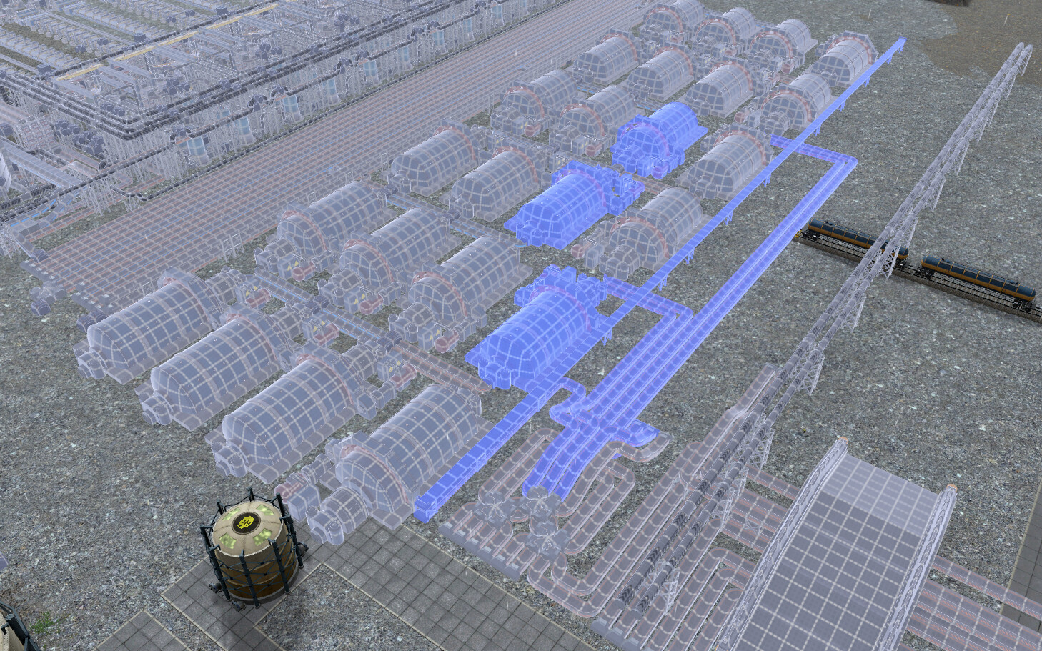 Paused construction on mined rock used to be really hard to see. Thanks to the new shader, this should no longer be an issue.