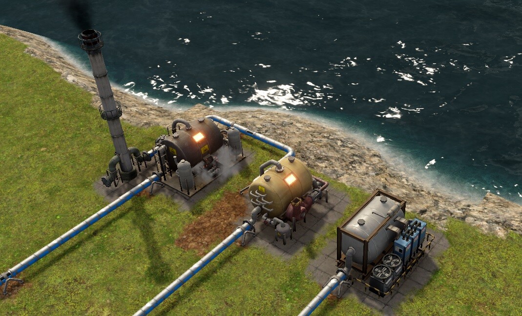 New boilers ready to create some steam for you in Beta! From the left: Mr. Coal, Sir Gas, Lord Electric.