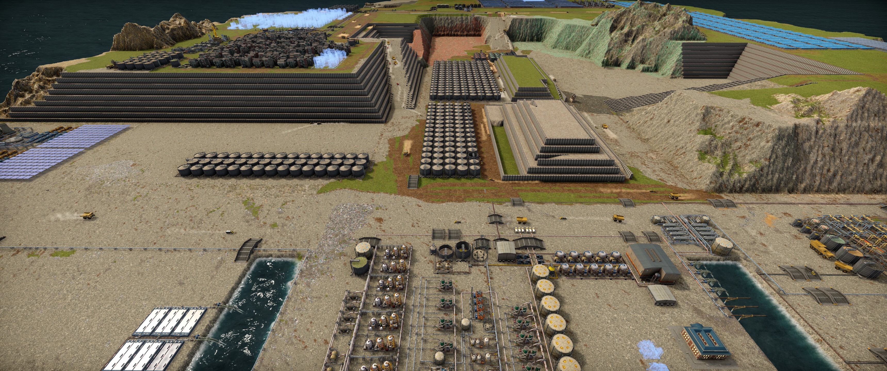 Testing factory from MaddProf with a sea of retaining walls.