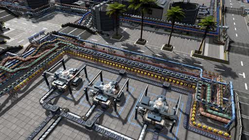 Three reactors on the plant floor